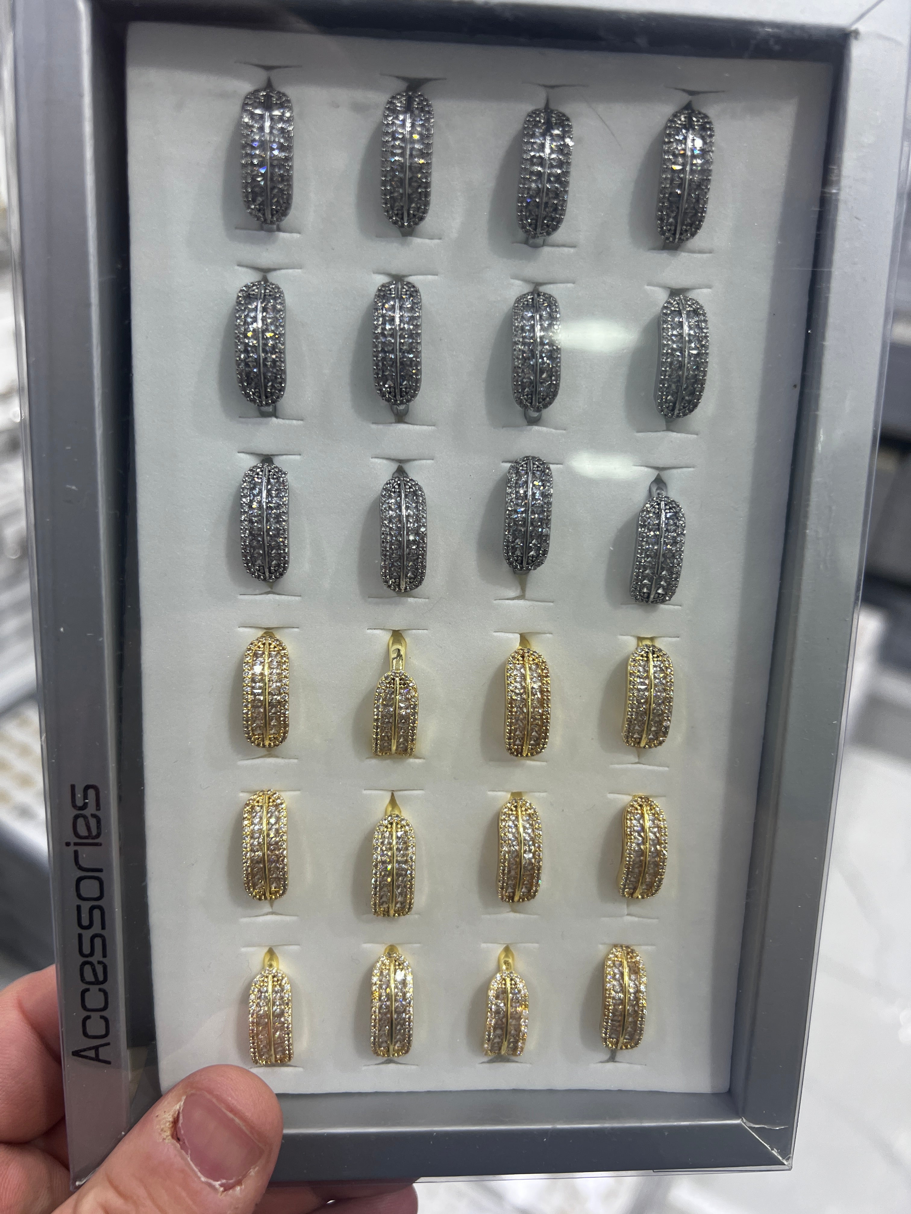 Zirkon Pirinç Yüzük Ayarlı 4