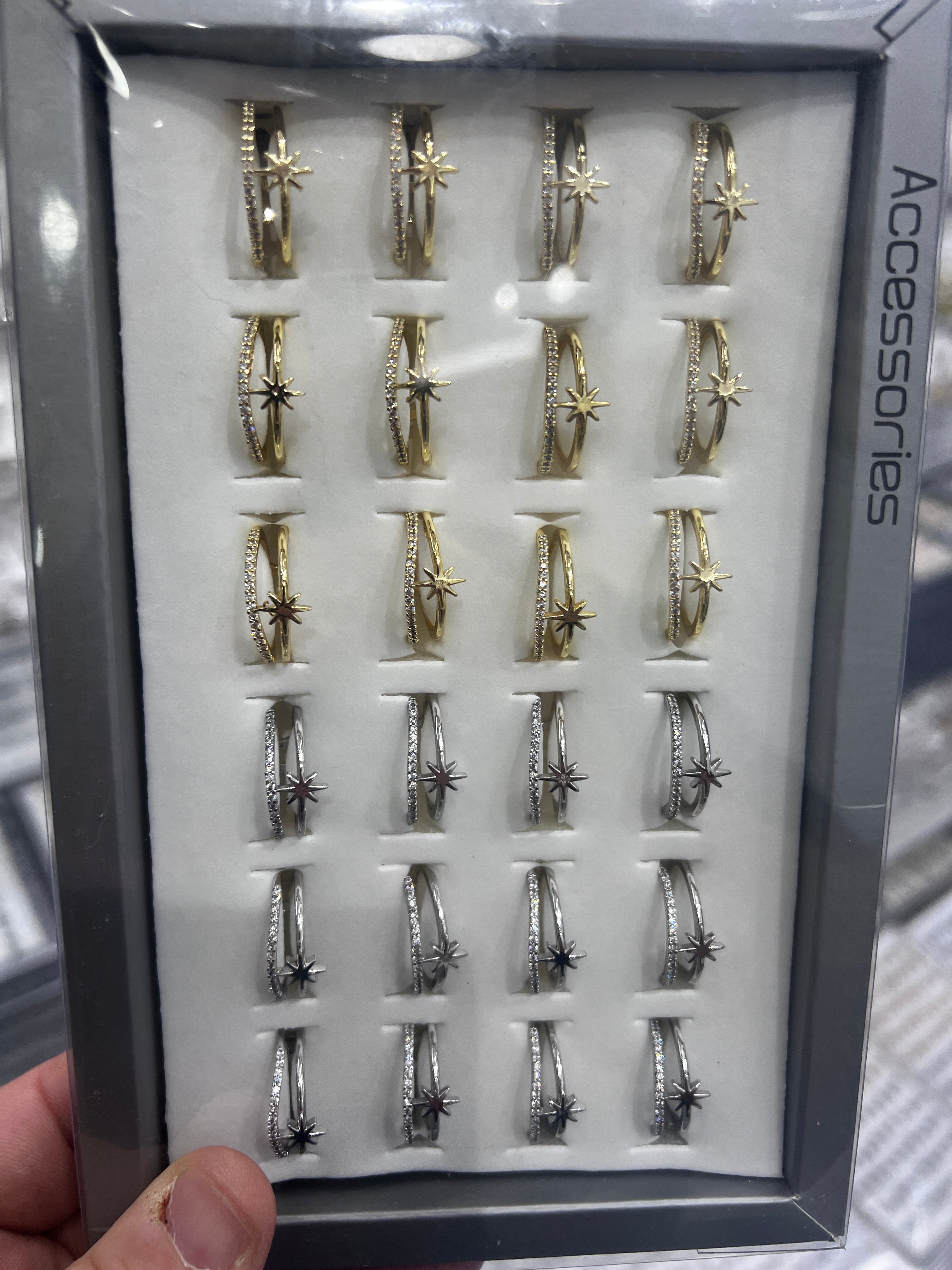 Zirkon Pirinç Yüzük Ayarlı 5