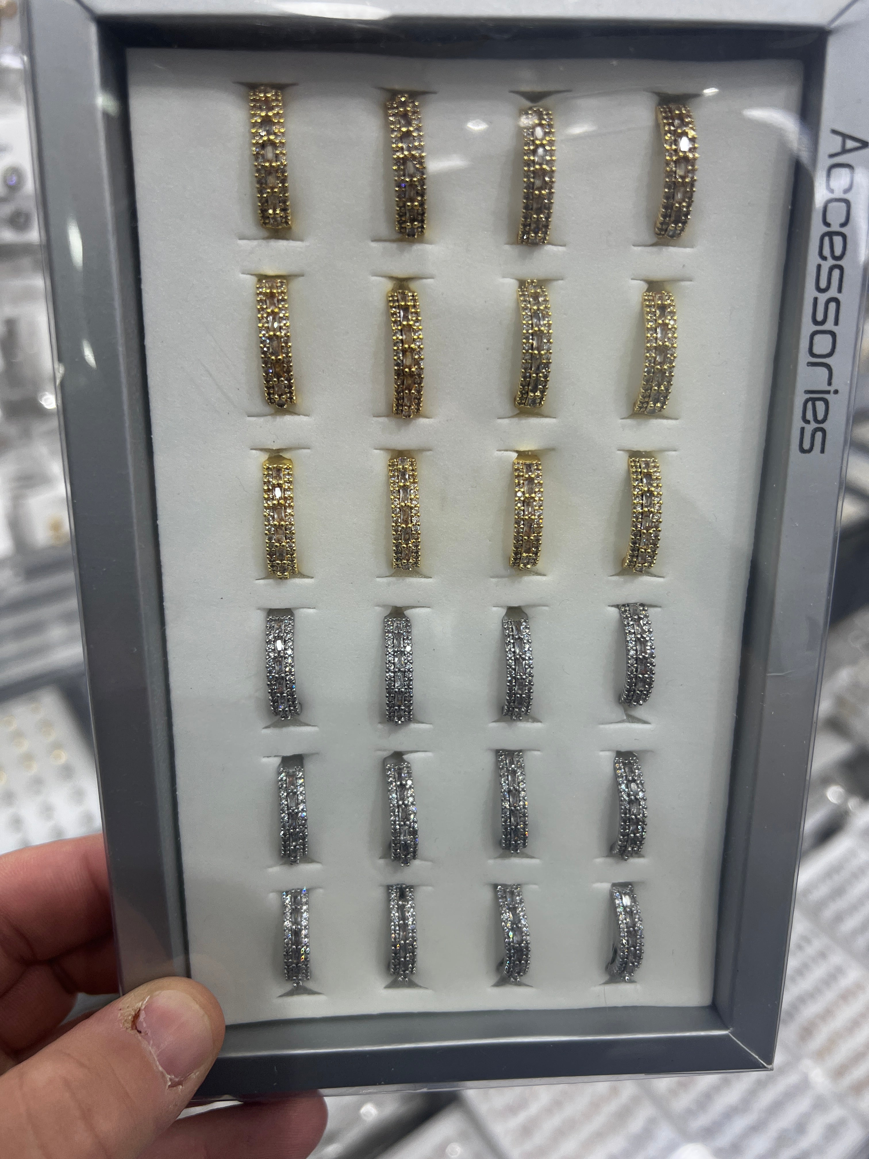 Zirkon Pirinç Yüzük Ayarlı 6