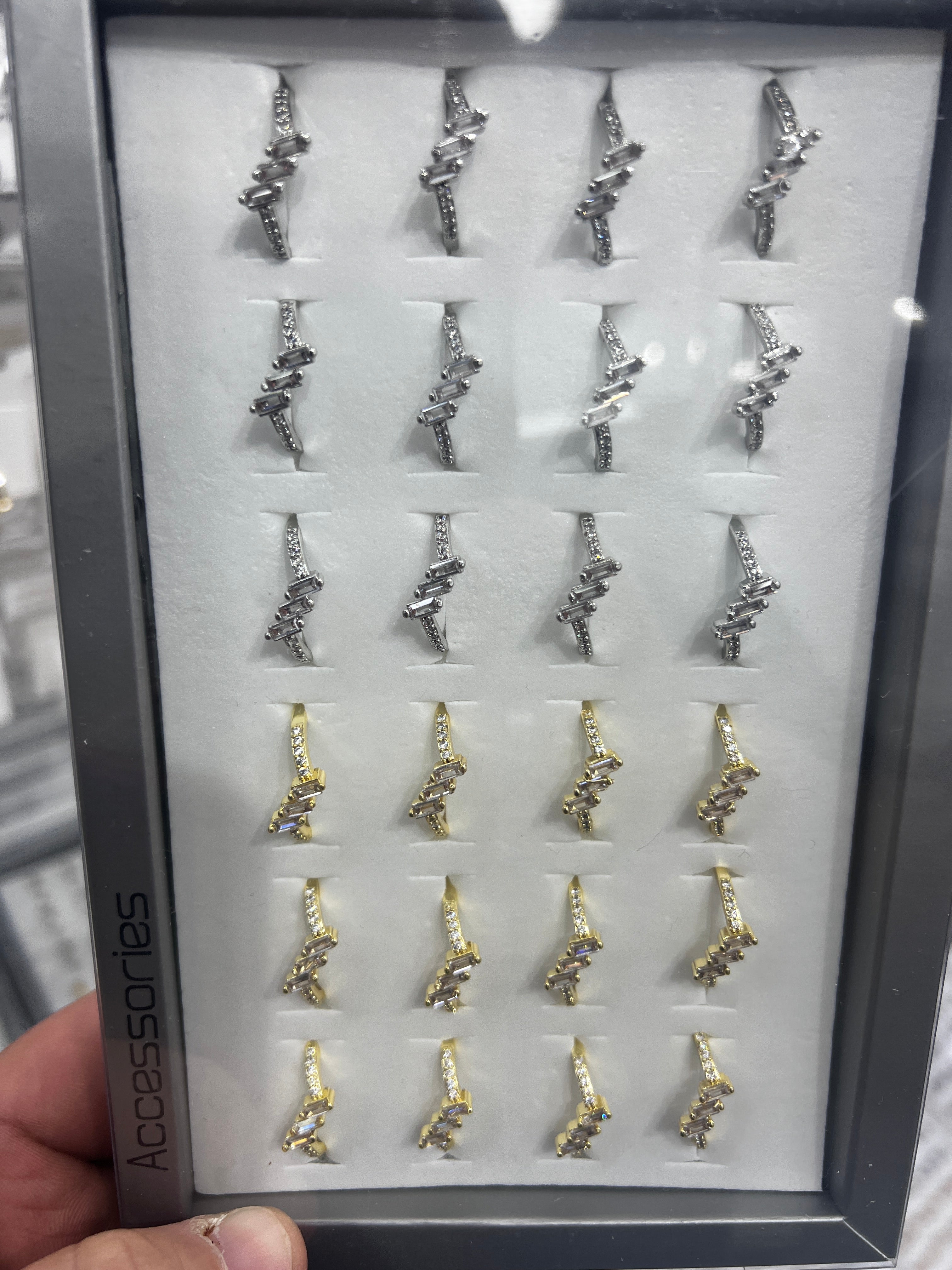 Zirkon Pirinç Yüzük Ayarlı 7