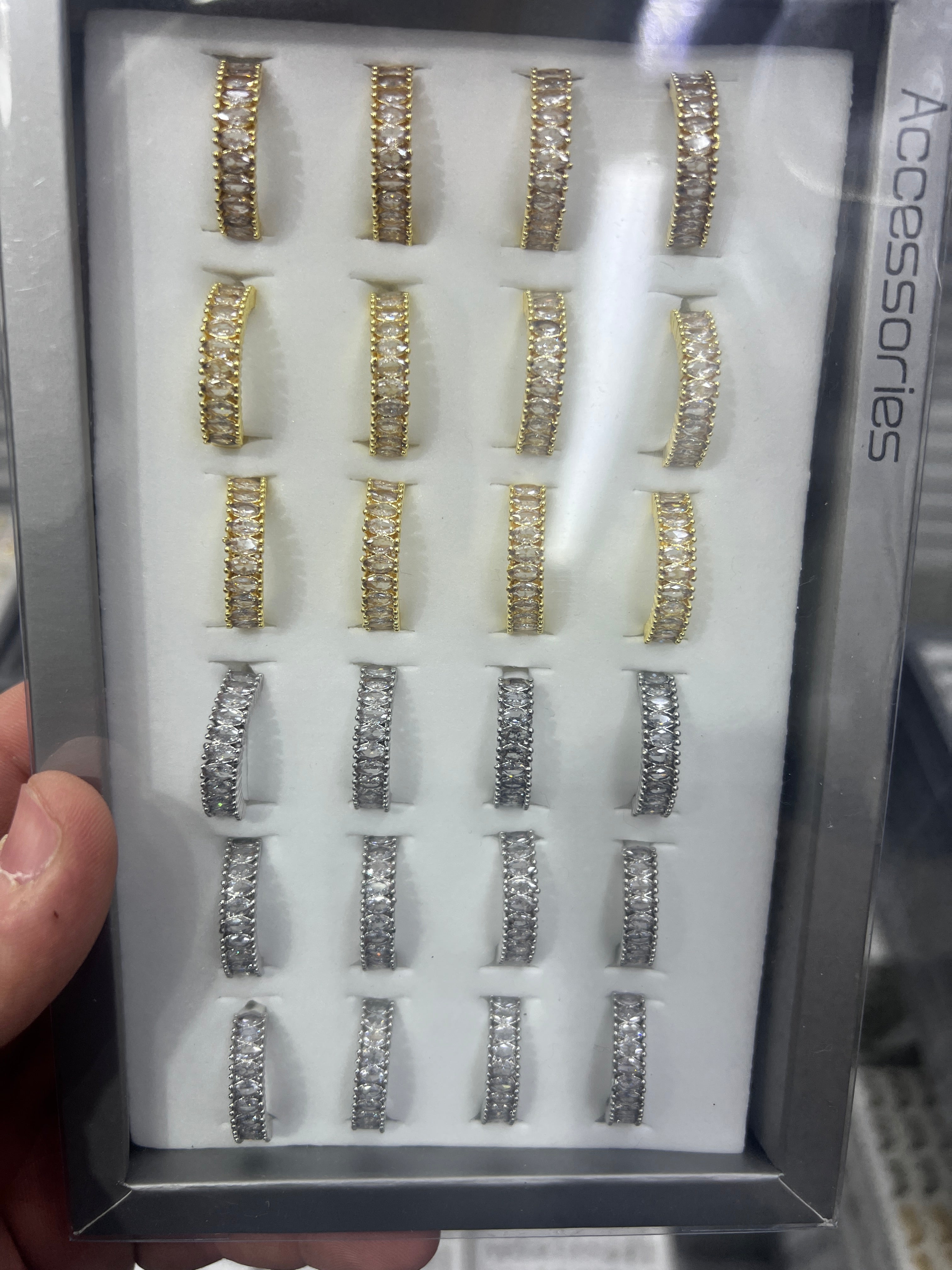 Zirkon Pirinç Yüzük Ayarlı 15