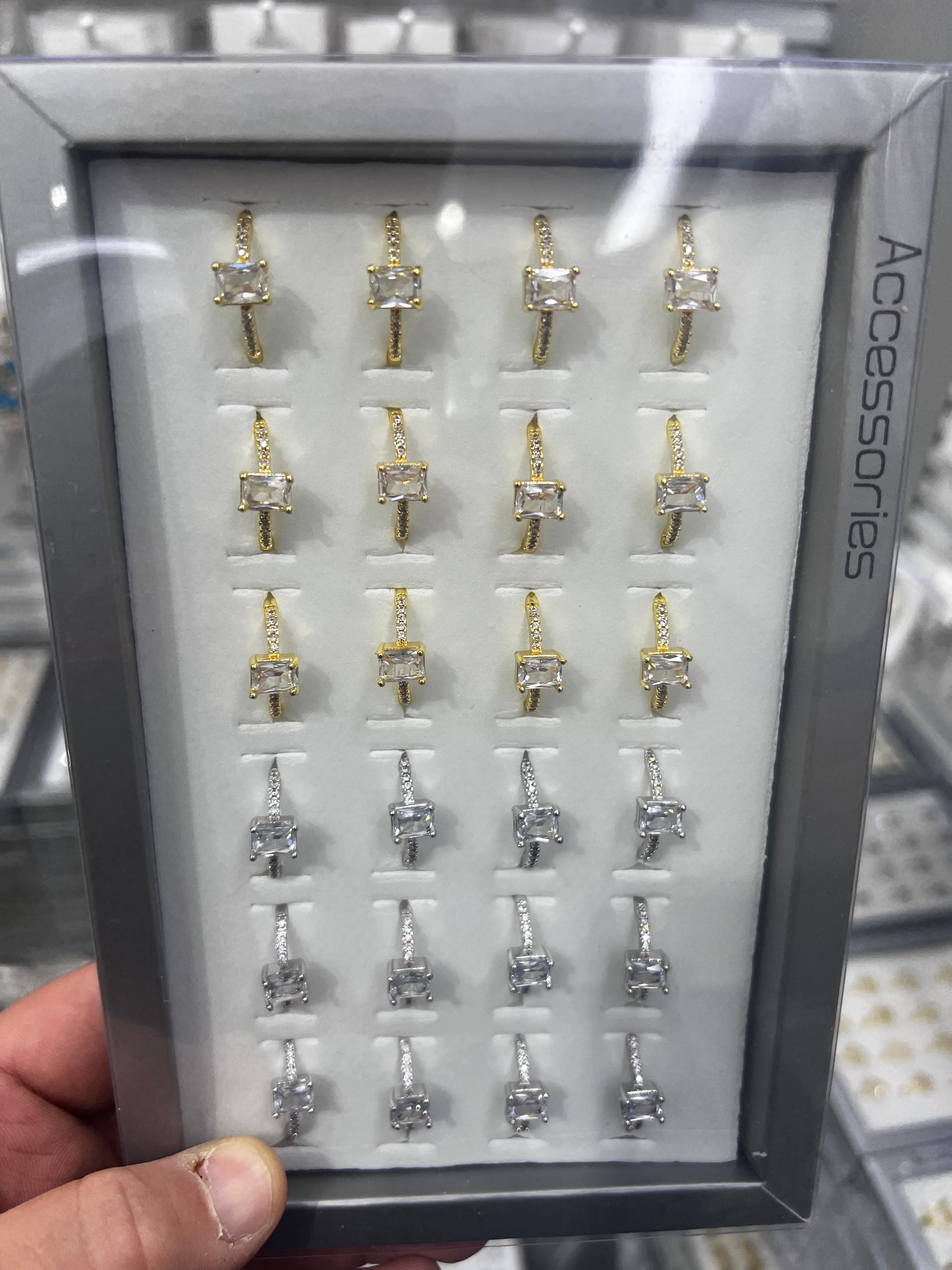 Zirkon Pirinç Yüzük Ayarlı 16