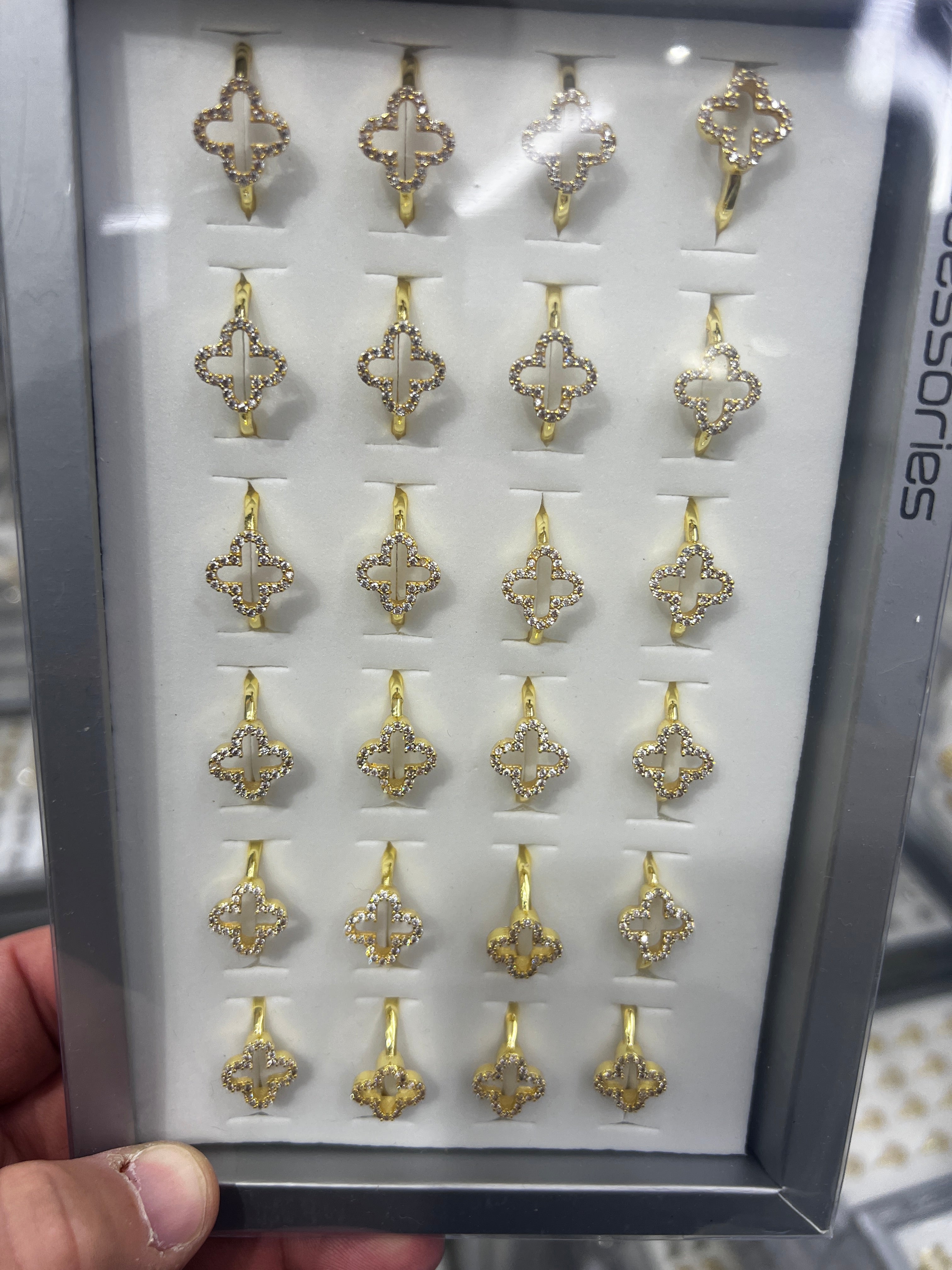 Zirkon Pirinç Yüzük Ayarlı 18