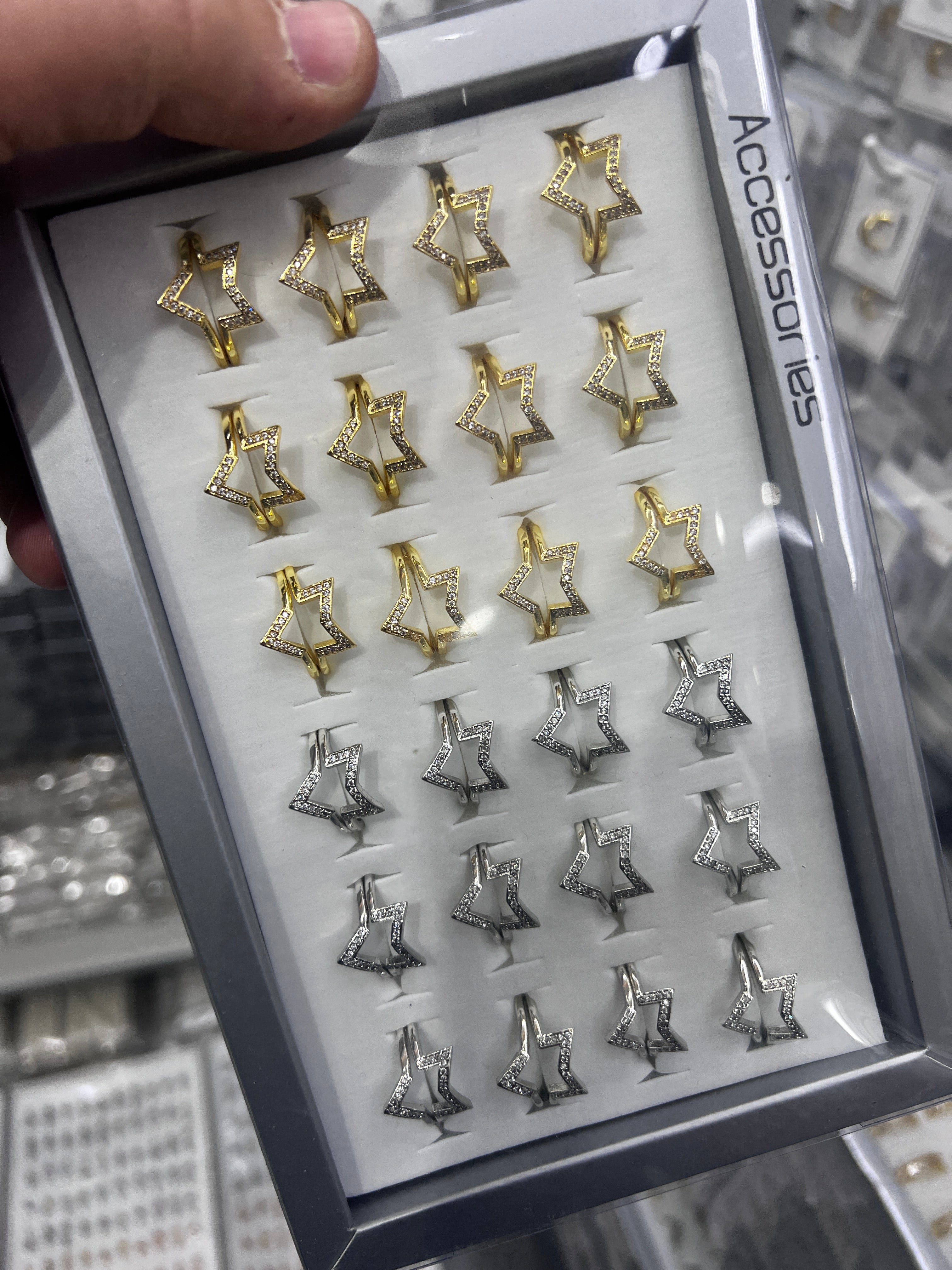 Zirkon Pirinç Yüzük Ayarlı 19