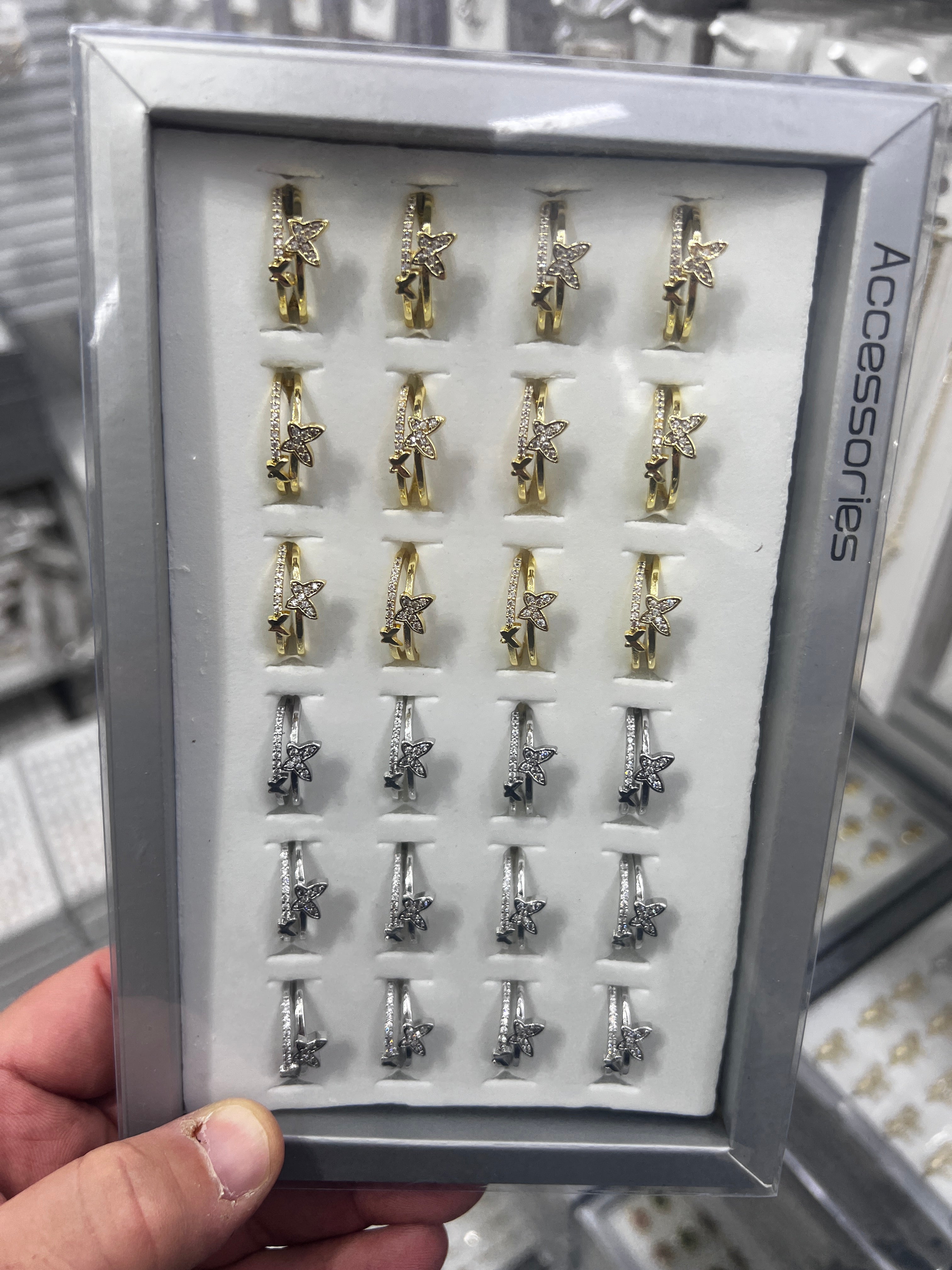 Zirkon Pirinç Yüzük Ayarlı 25