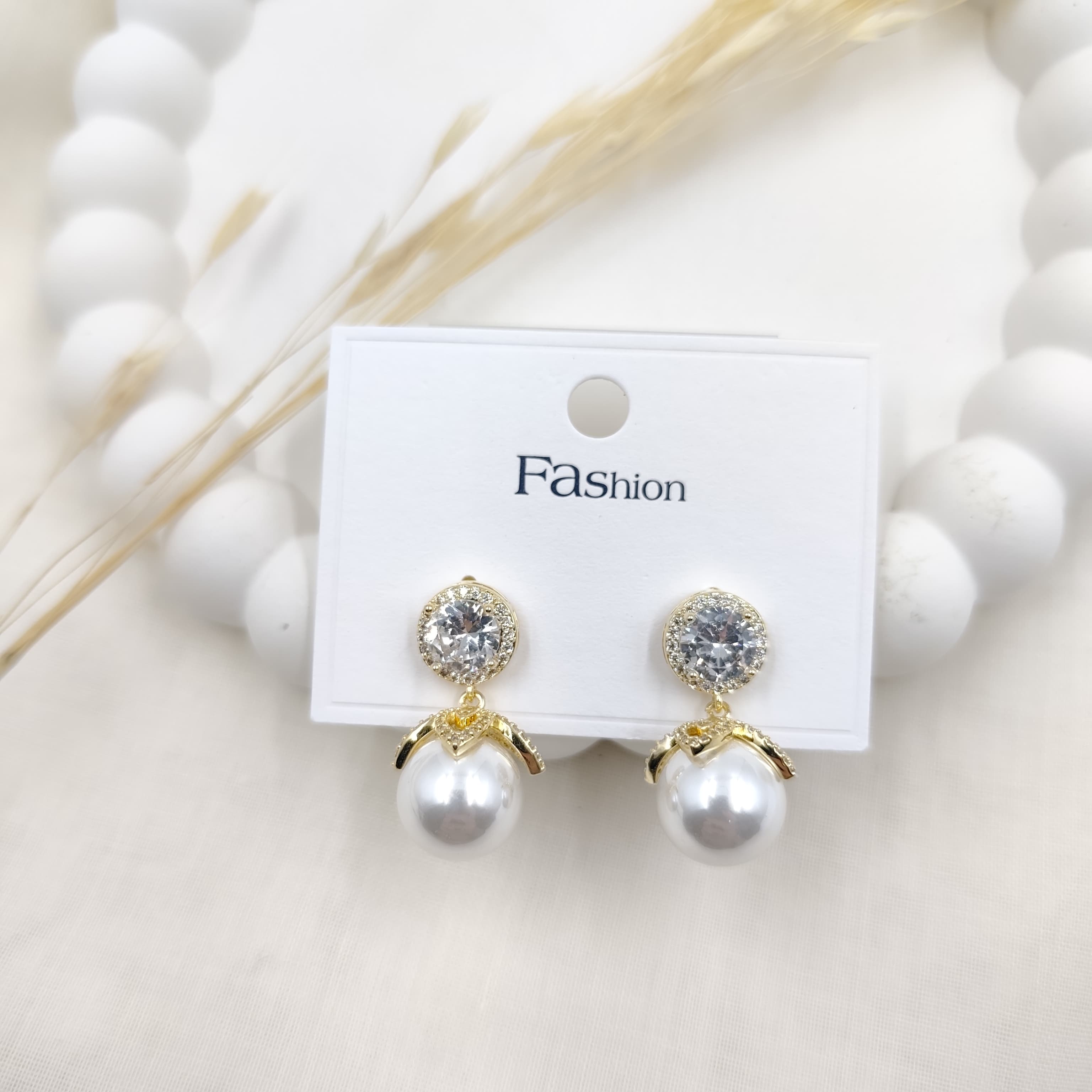 Zirkon Küpe Gold 11