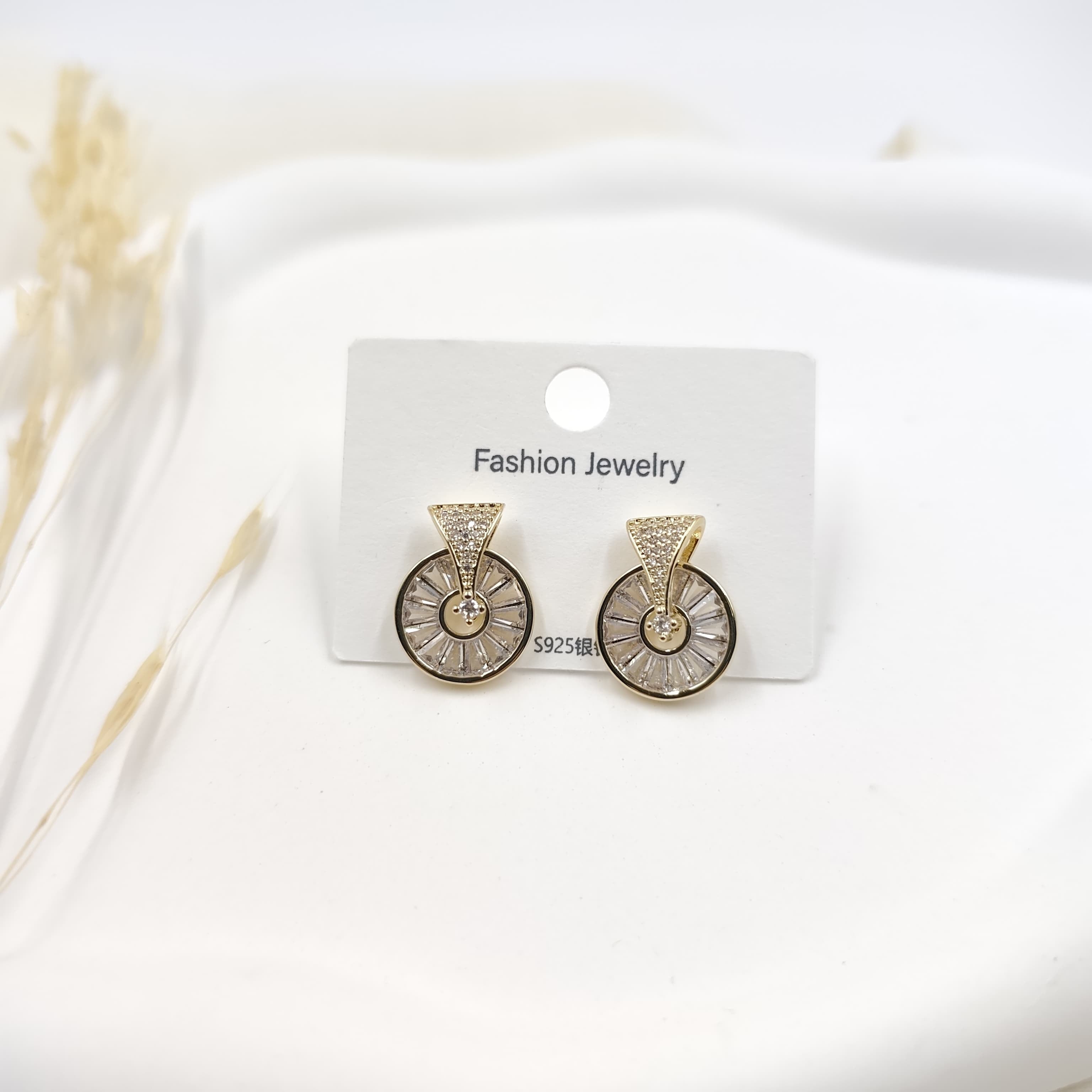 Zirkon Küpe Gold 13