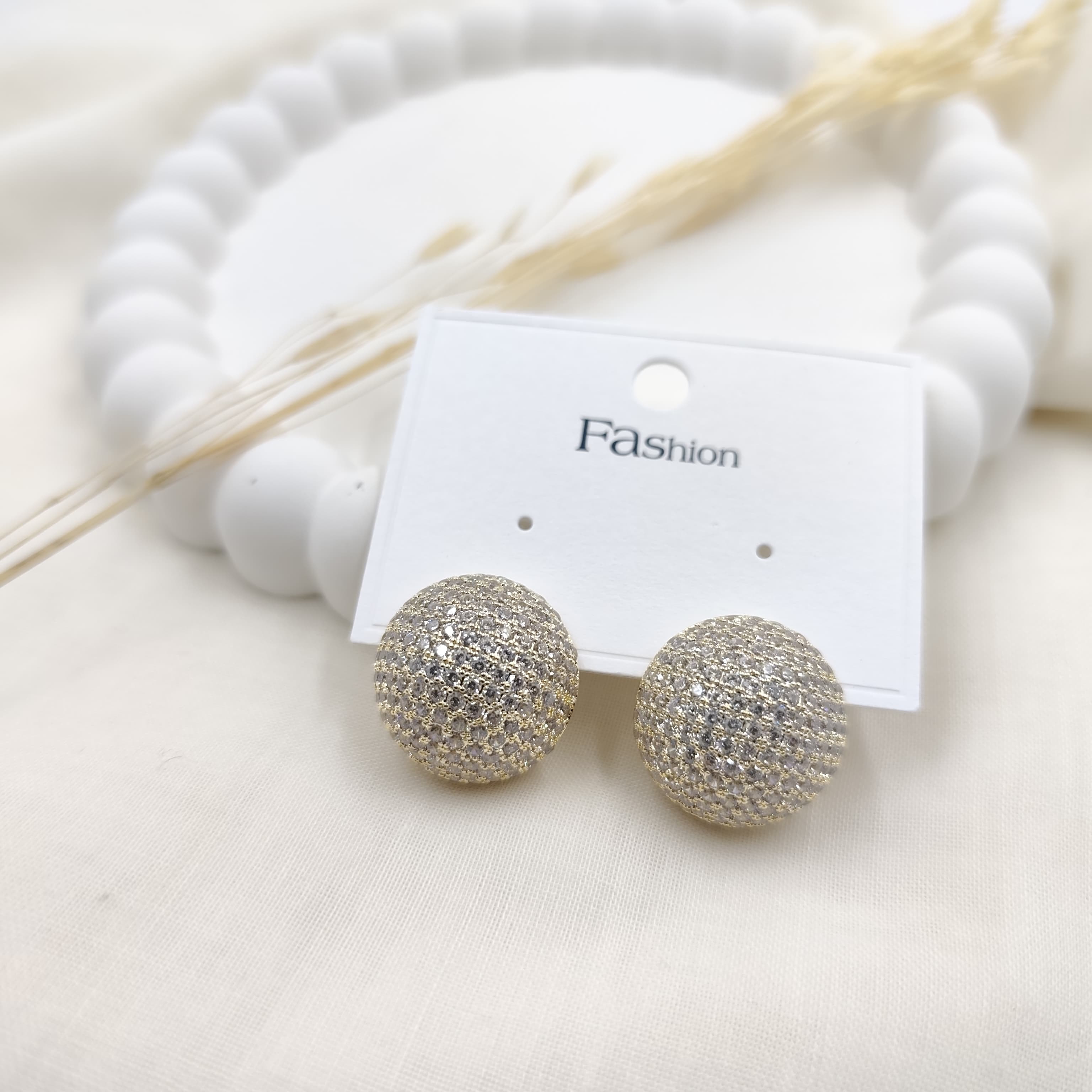 Zirkon Küpe Gold 16