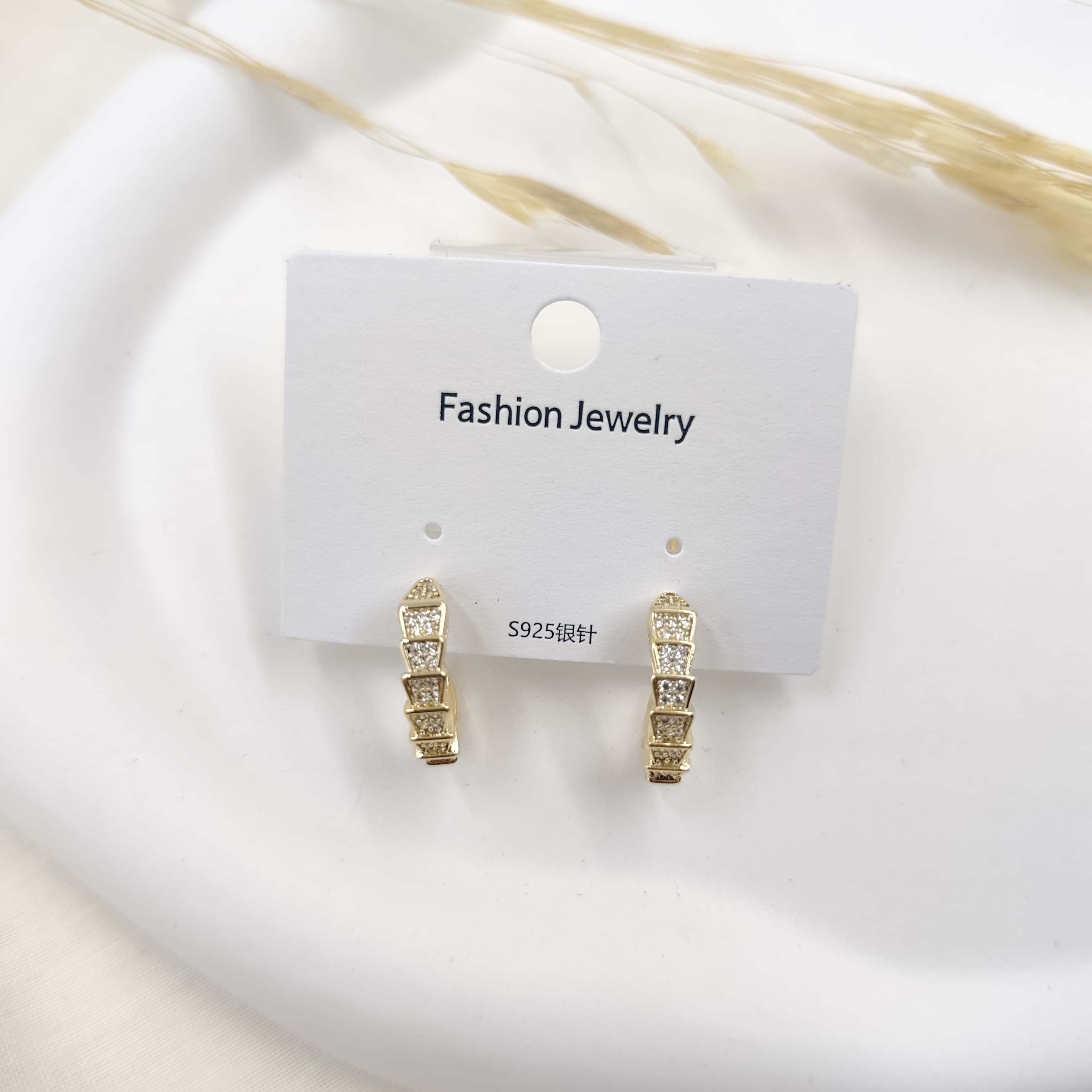 Zirkon Küpe Gold 17