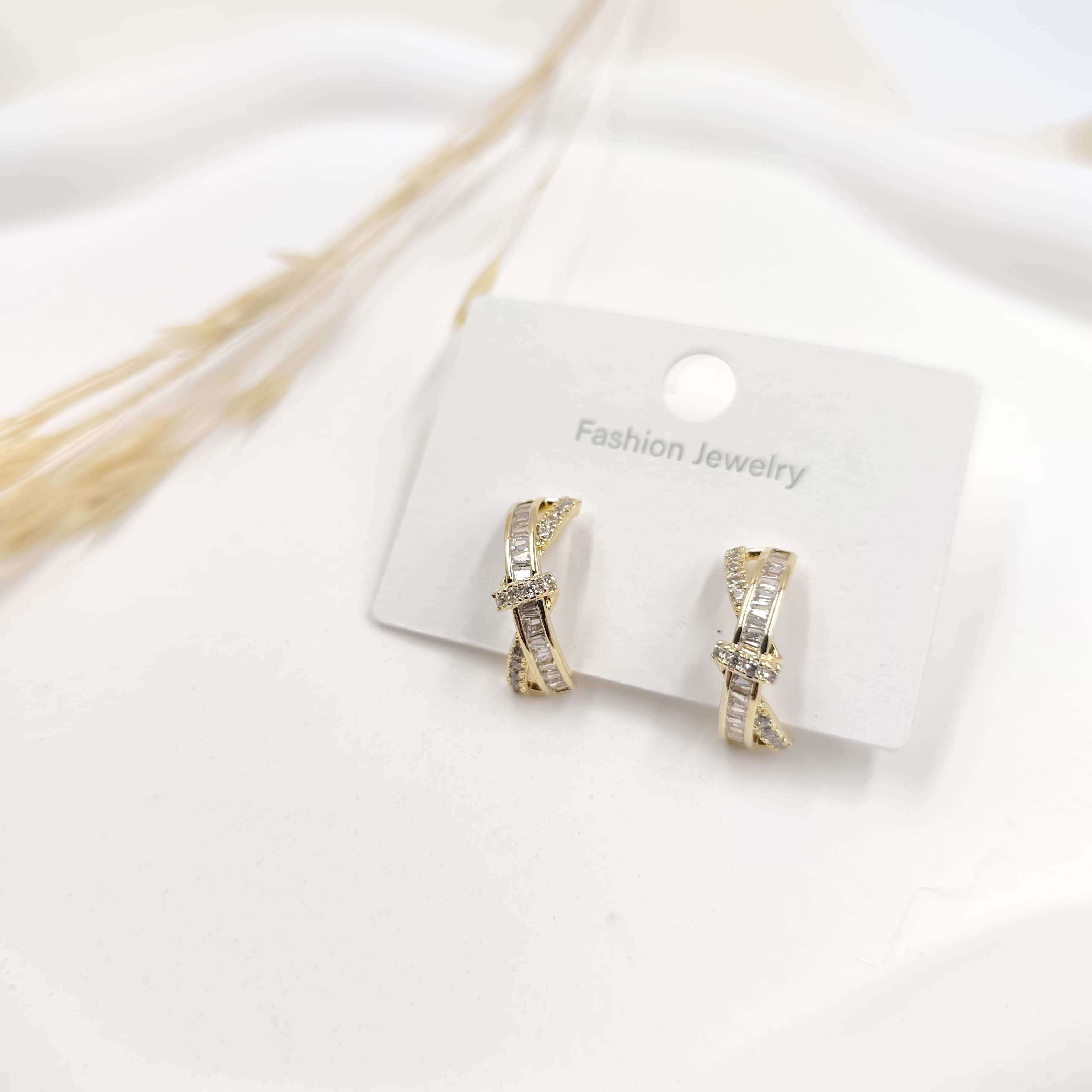 Zirkon Küpe Gold 19