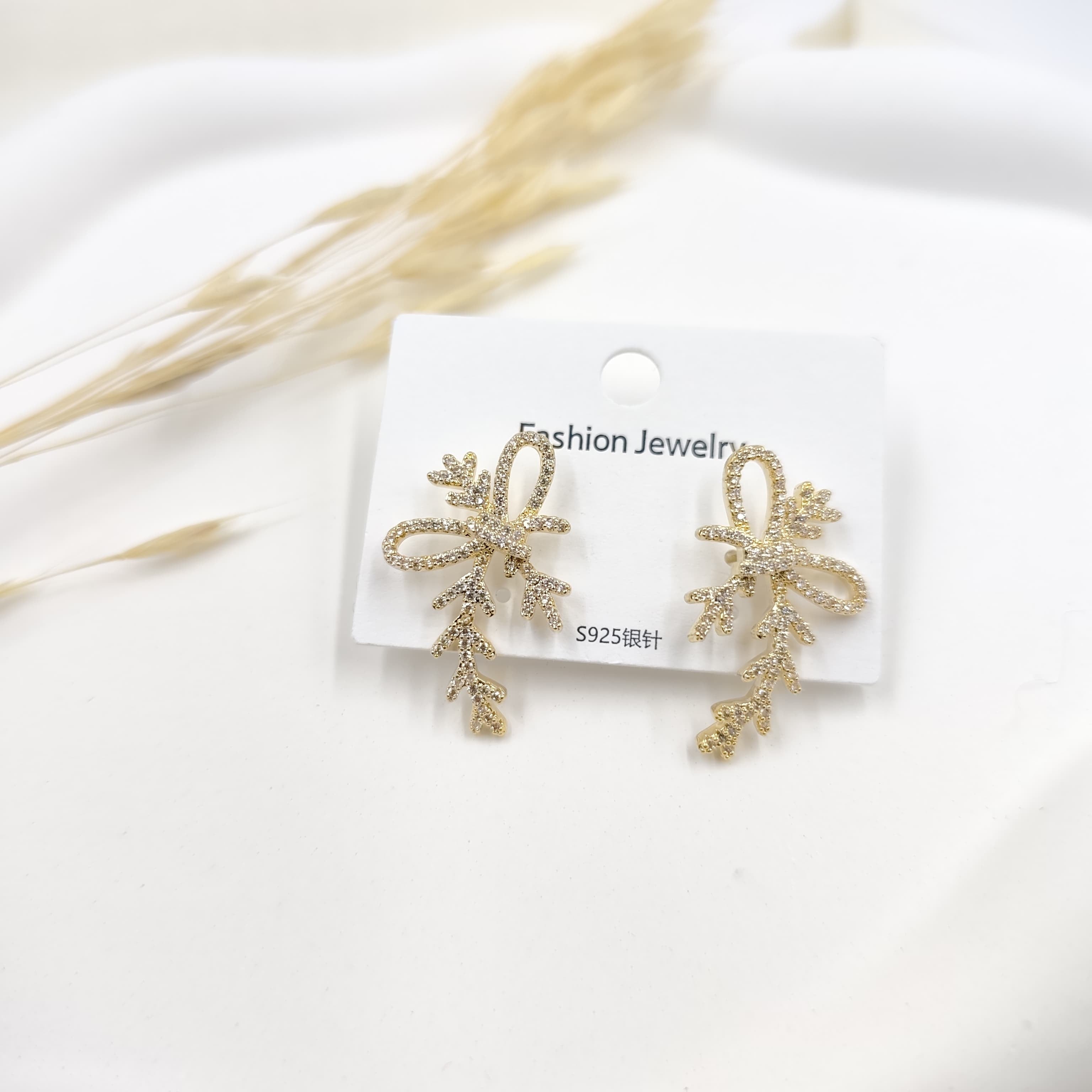 Zirkon Küpe Gold 21