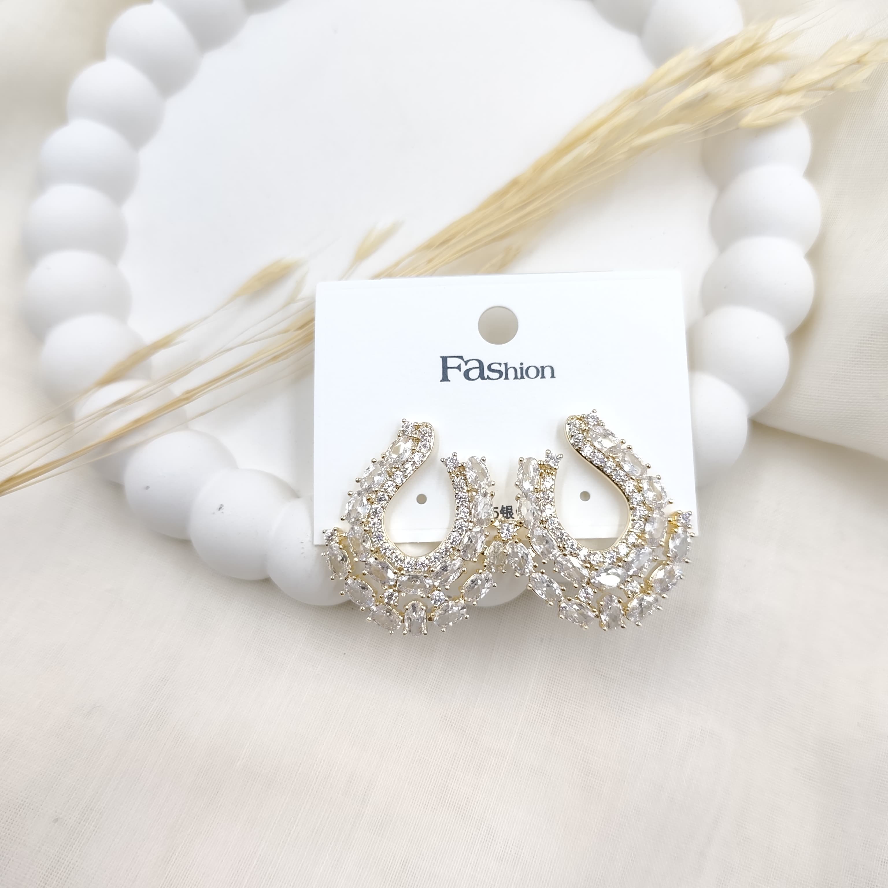 Zirkon Küpe Gold 23