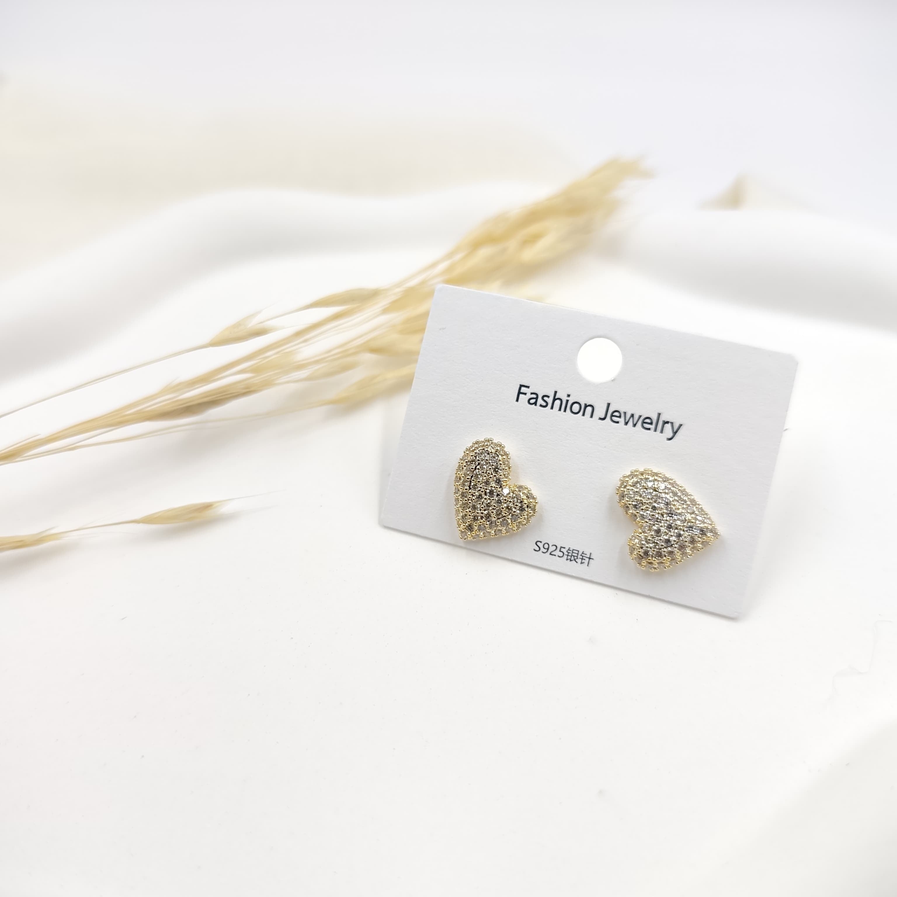 Zirkon Küpe Gold 24