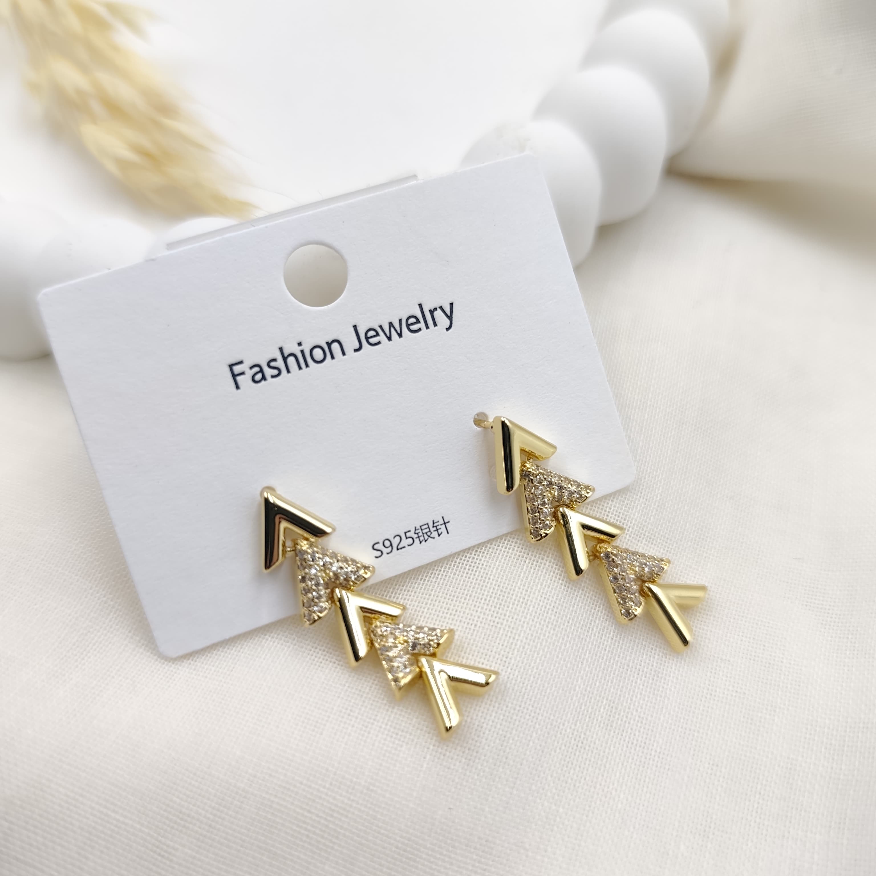 Zirkon Küpe Gold 26