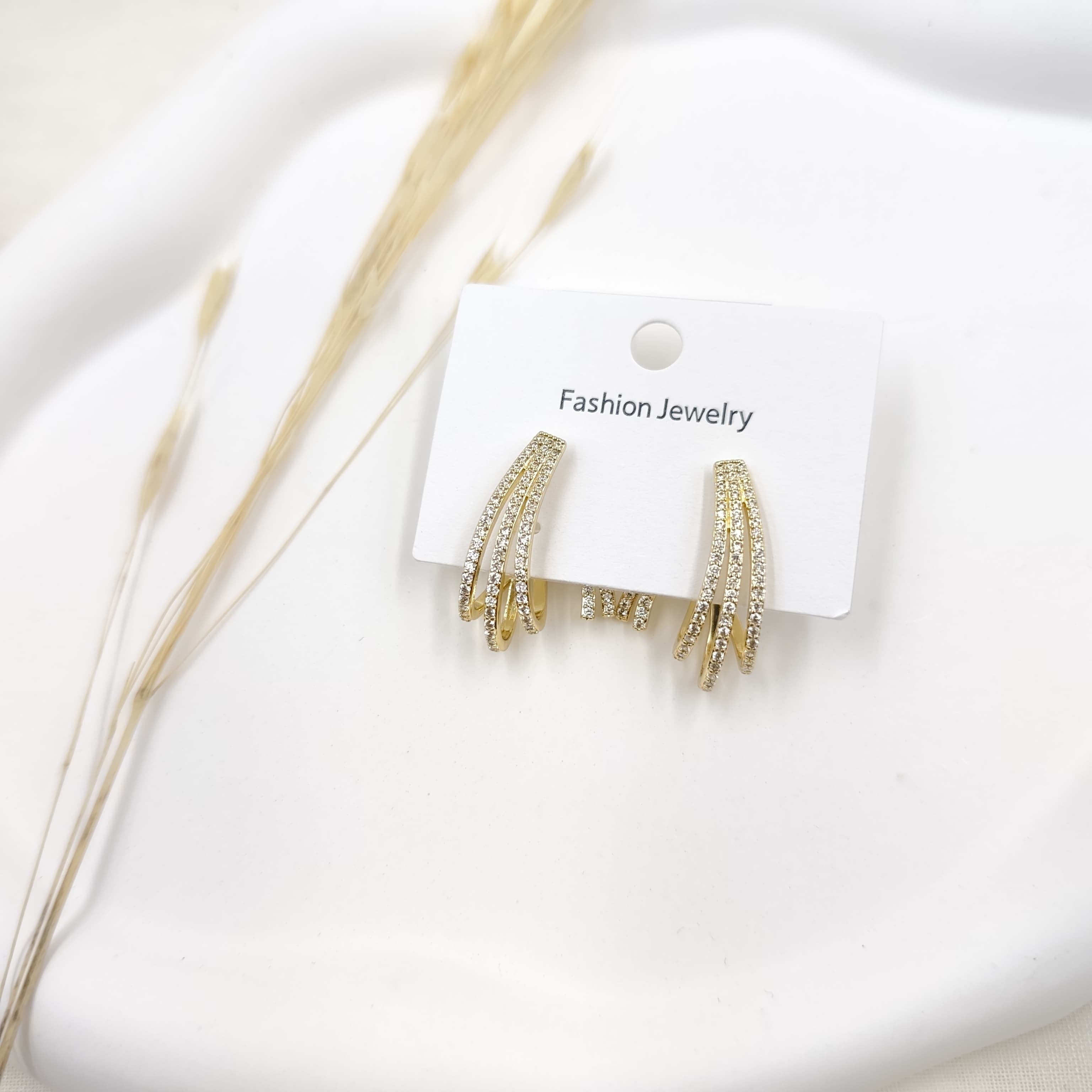 Zirkon Küpe Gold 29