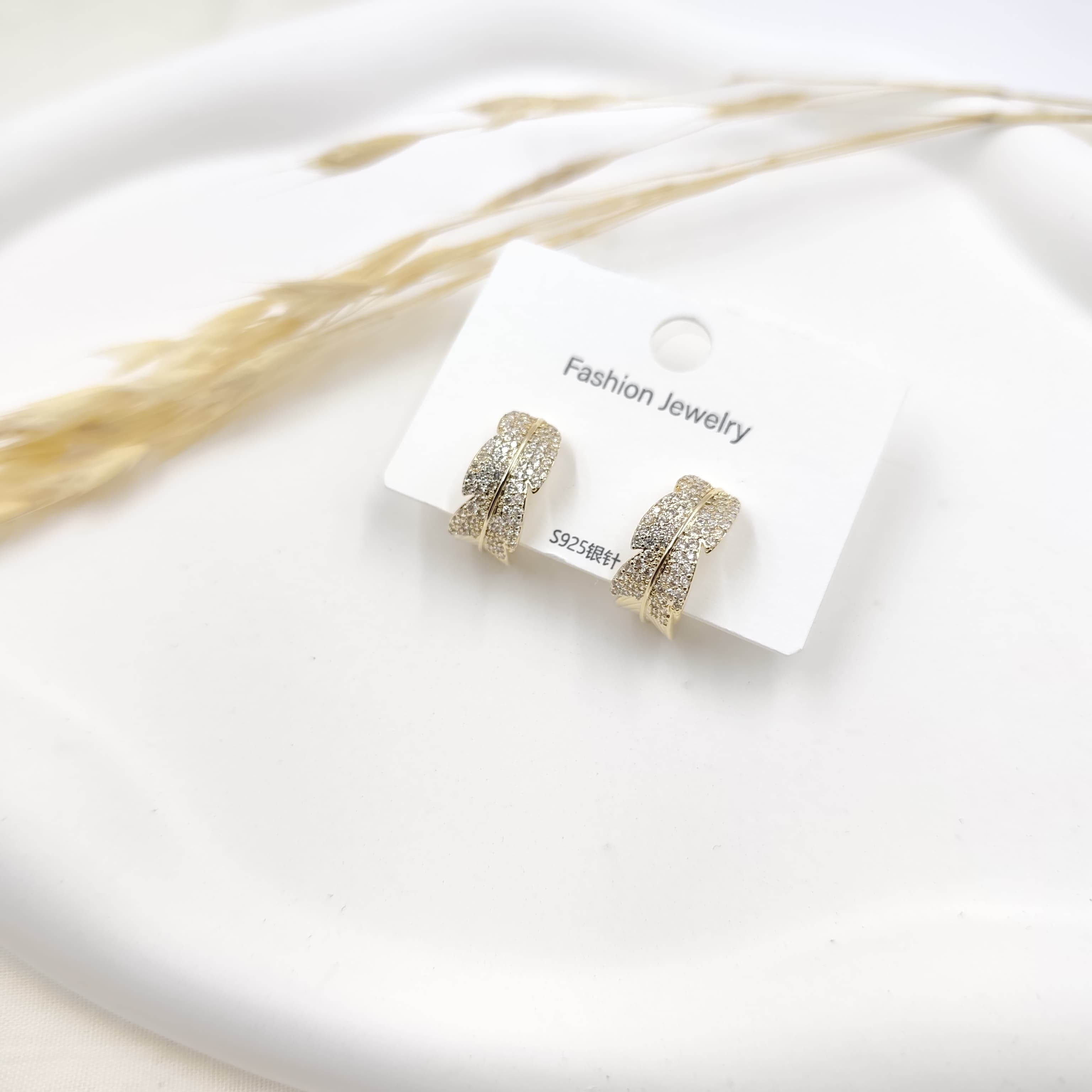 Zirkon Küpe Gold 30