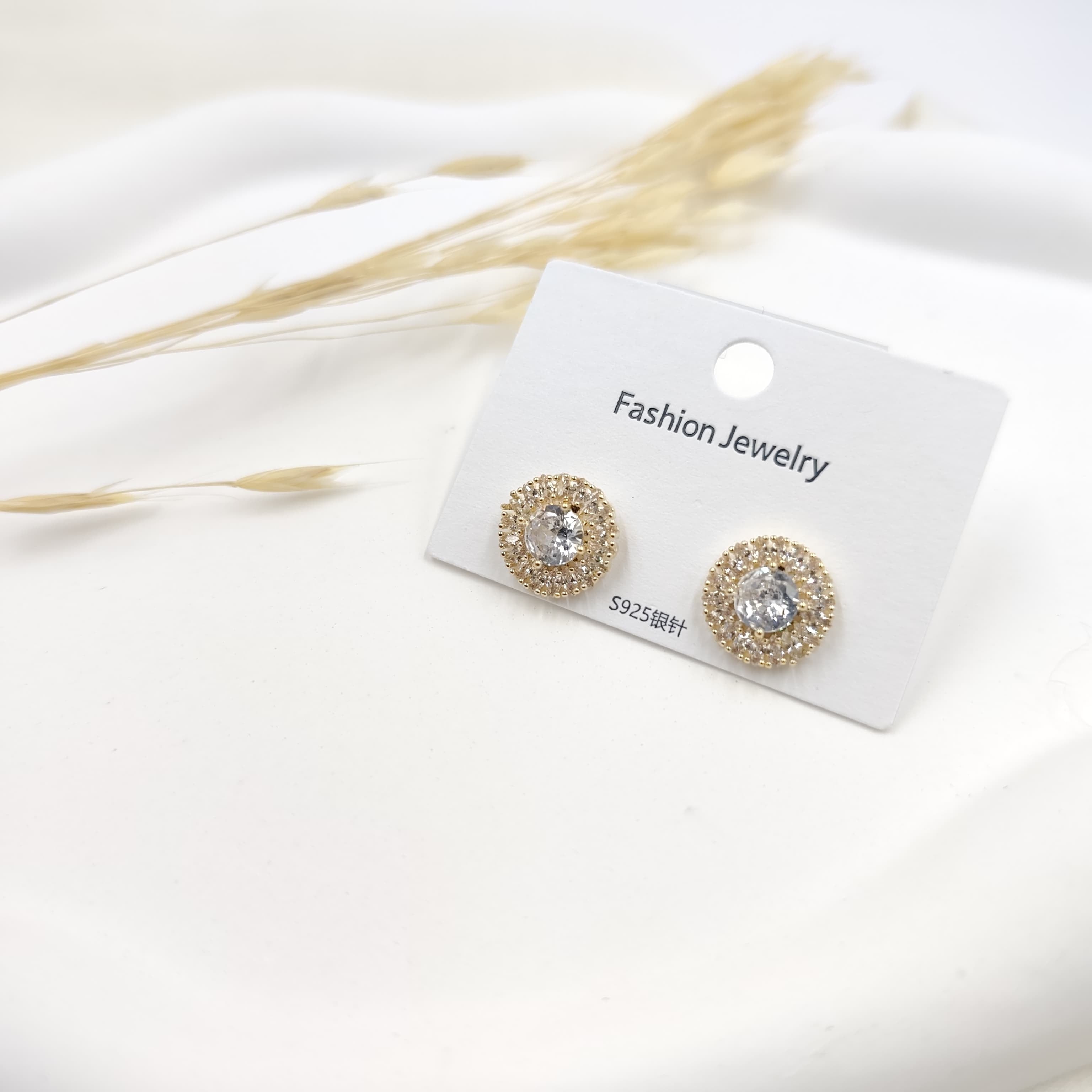 Zirkon Küpe Gold 33