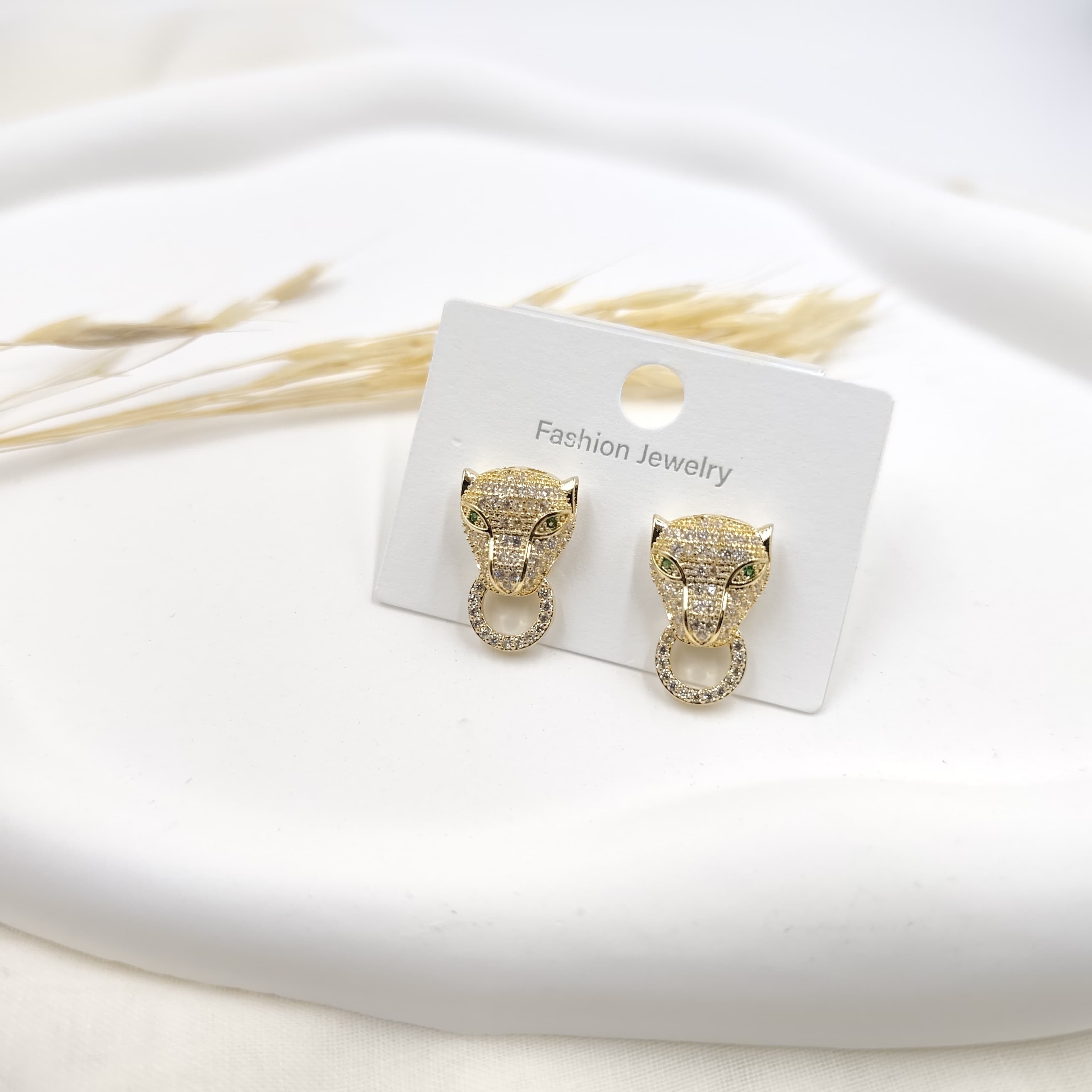 Zirkon Küpe Gold 35