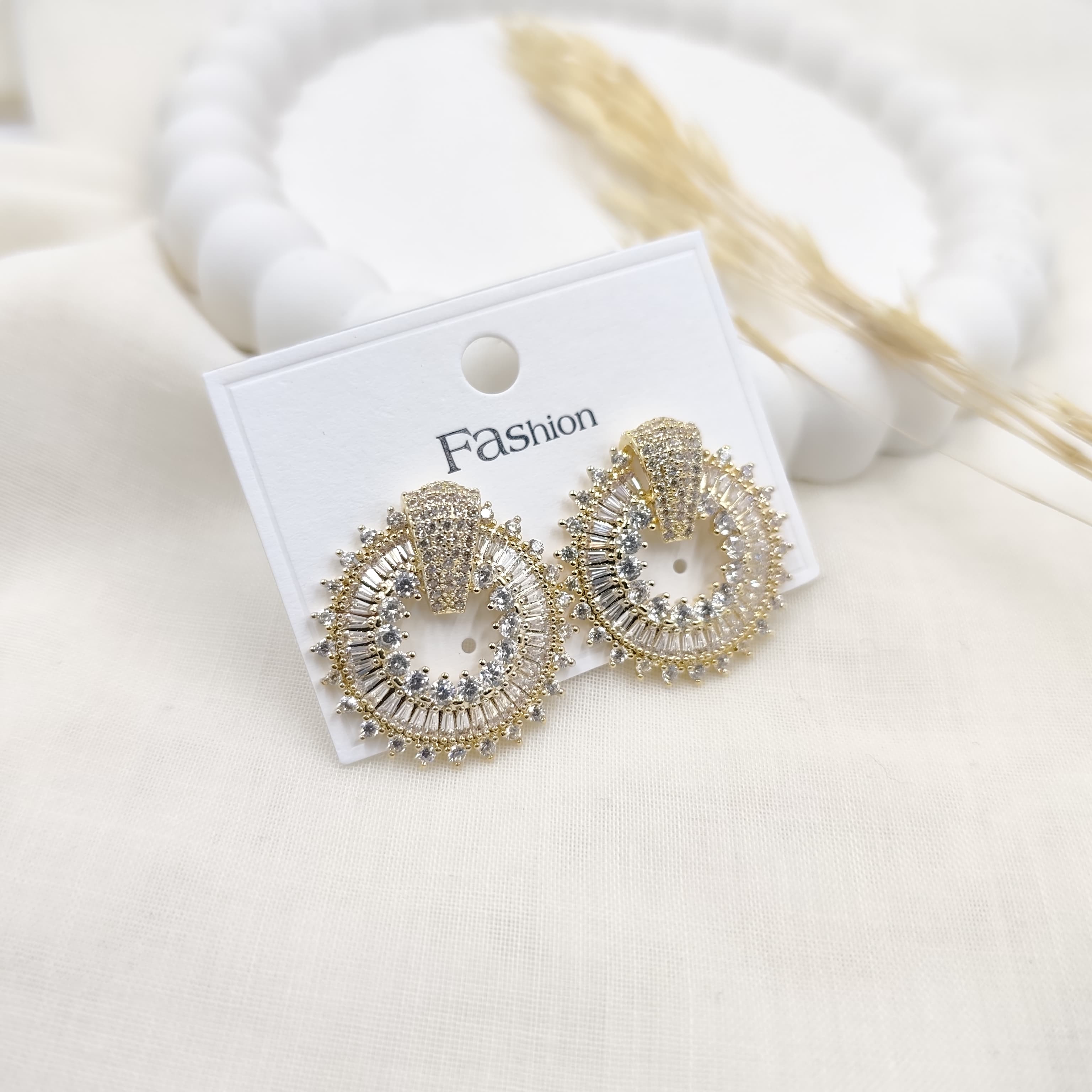 Zirkon Küpe Gold 37